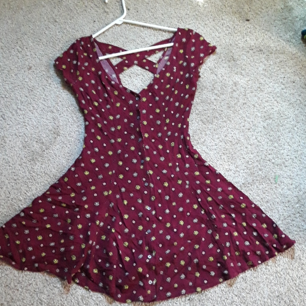 Cross back dress